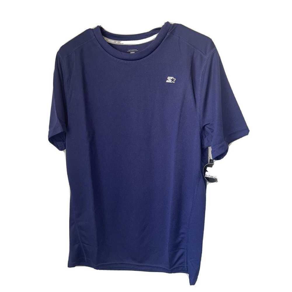 STARTER DRI-STAR Autentic T-Shirt Size S Color Navy Blue Very Light Weight (C9)